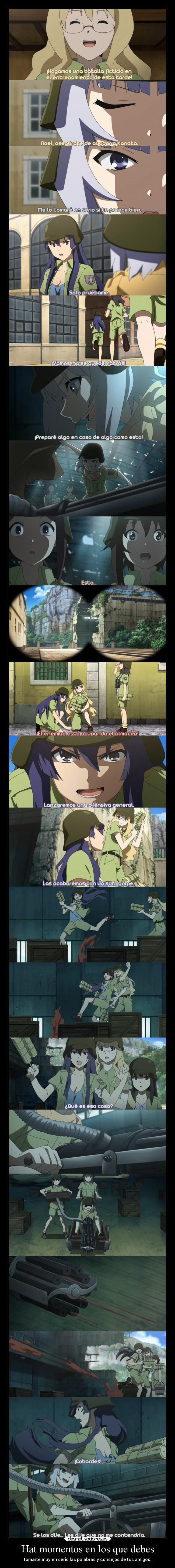 carteles guerra amigos anime consejo palabras juegos tomar enserio raptorhunters desmotivaciones