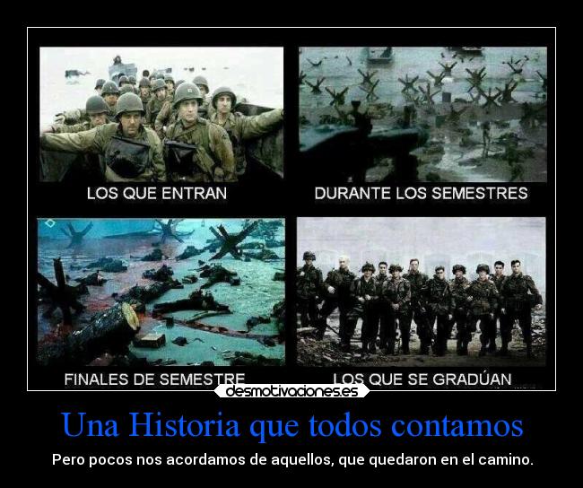 Una Historia que todos contamos - Pero pocos nos acordamos de aquellos, que quedaron en el camino.