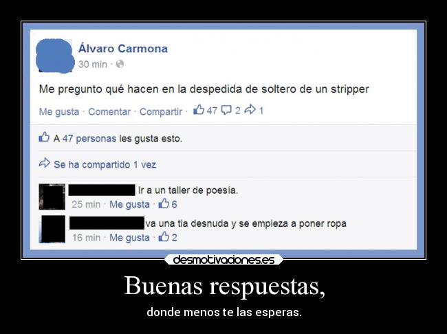 Buenas respuestas, - 