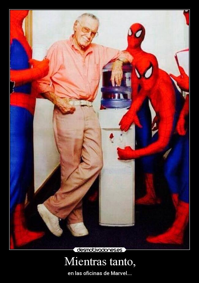 Mientras tanto, - en las oficinas de Marvel....