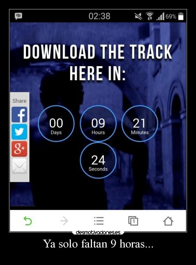 Ya solo faltan 9 horas... -