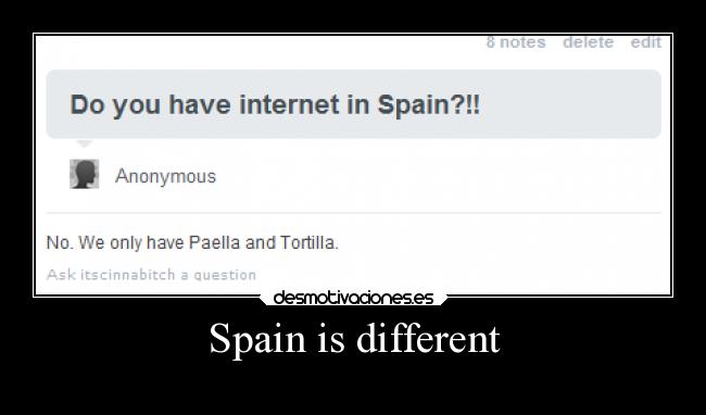 Spain is different - 