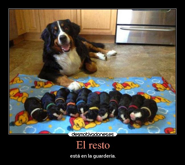 El resto - está en la guardería.