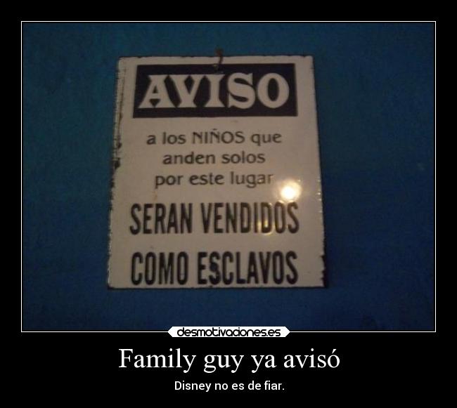 Family guy ya avisó -