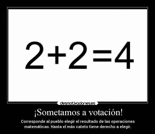 ¡Sometamos a votación! - 