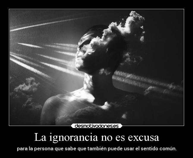 La ignorancia no es excusa -