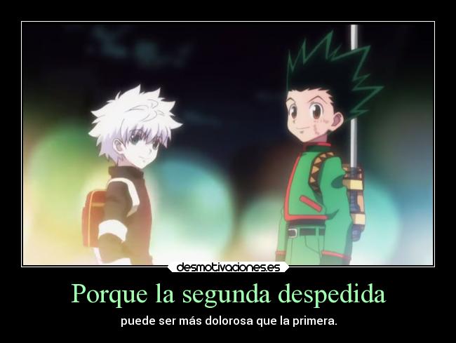 carteles infancia anime hunterxhunter2011 desmotivaciones