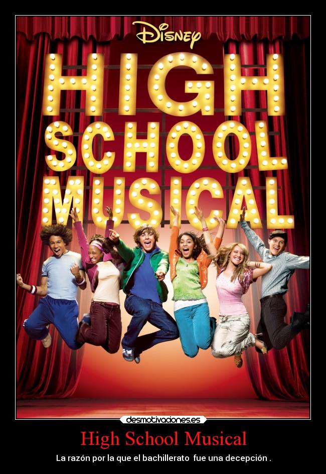 High School Musical - La razón por la que el bachillerato fue una decepción .