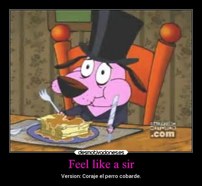 Feel like a sir -