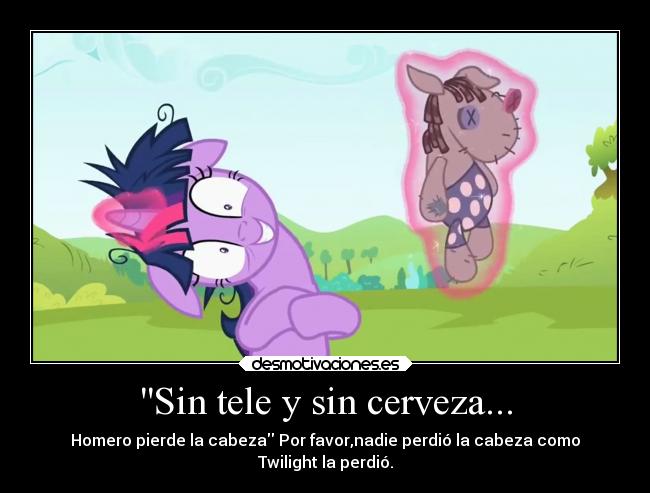 Sin tele y sin cerveza... -