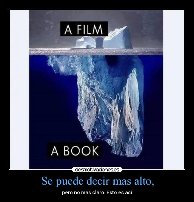 Se puede decir mas alto, - pero no mas claro. Esto es así