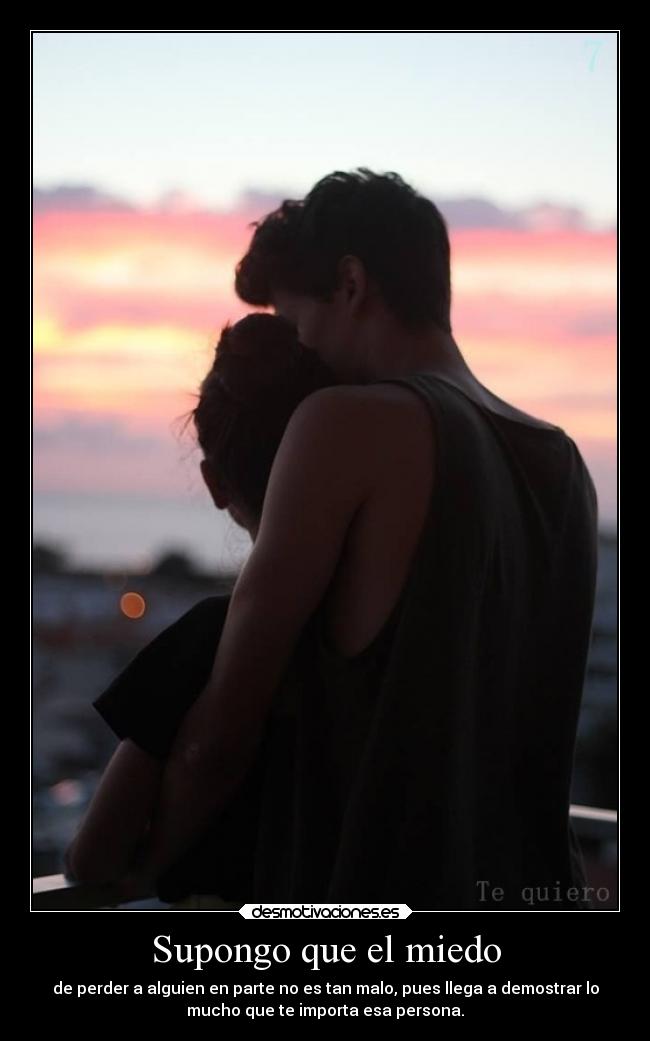 Supongo que el miedo - 