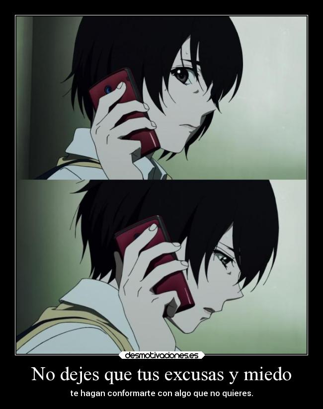 carteles miedo confianza miedo anime re3nder lar tokyo confoprmarse pero mucho desmotivaciones