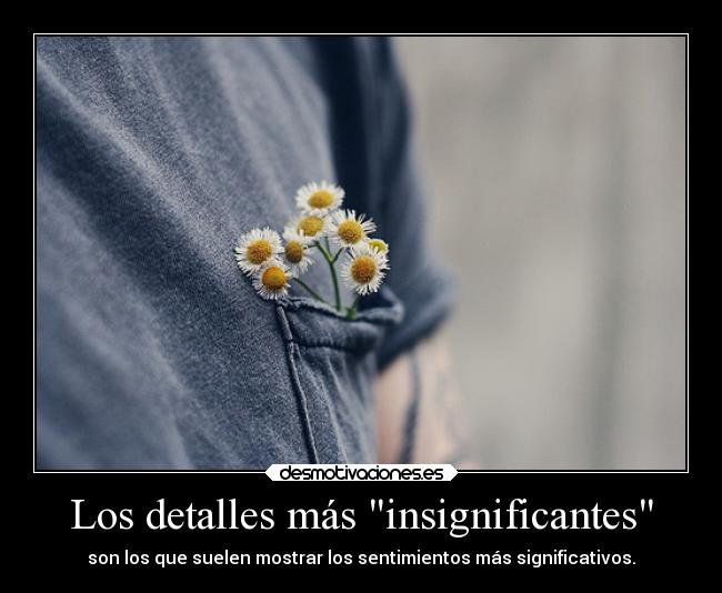 Los detalles más insignificantes - 