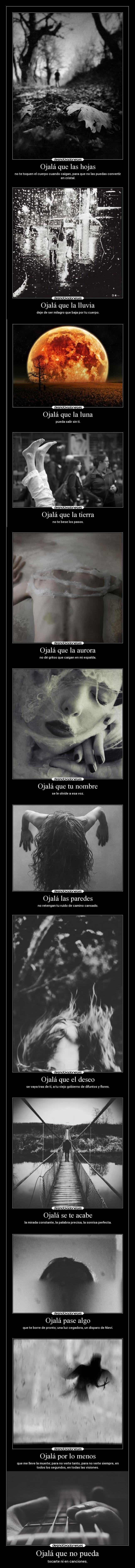 Ojalá que no pueda -