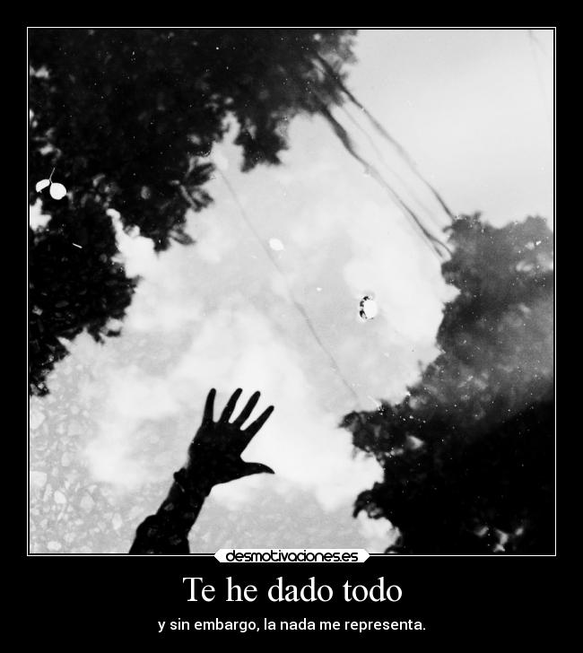 Te he dado todo -