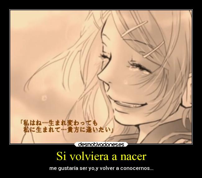 Si volviera a nacer - 