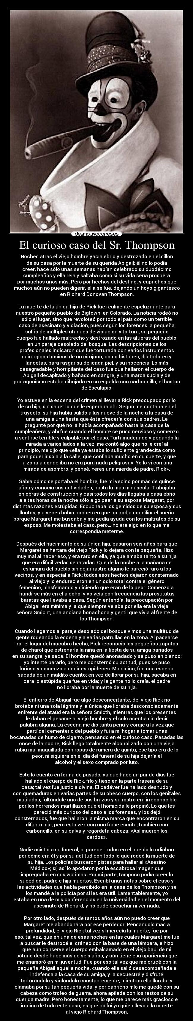 El curioso caso del Sr. Thompson -