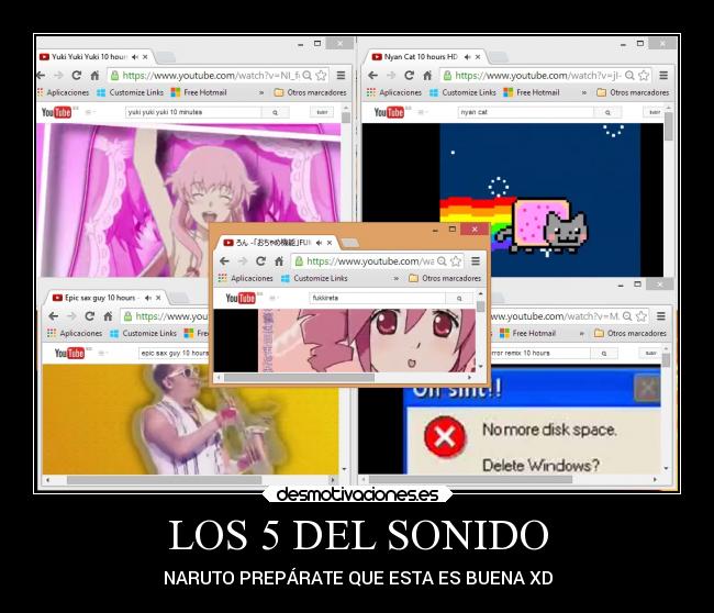 carteles musica naruto anime fukkireta epic sax guy nyan cat mirai nikki windows super sonico vocaloid desmotivaciones