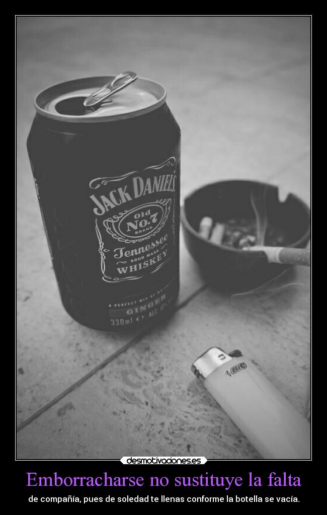 Emborracharse no sustituye la falta -