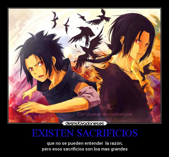 carteles naruto sentimientos anime desmotivaciones