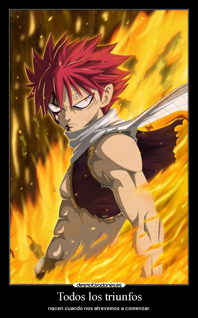 carteles obstaculos triunfo fairy tail desmotivaciones