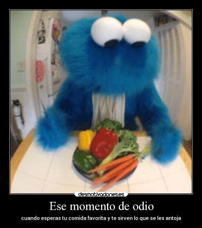Ese momento de odio - cuando esperas tu comida favorita y te sirven lo que se les antoja