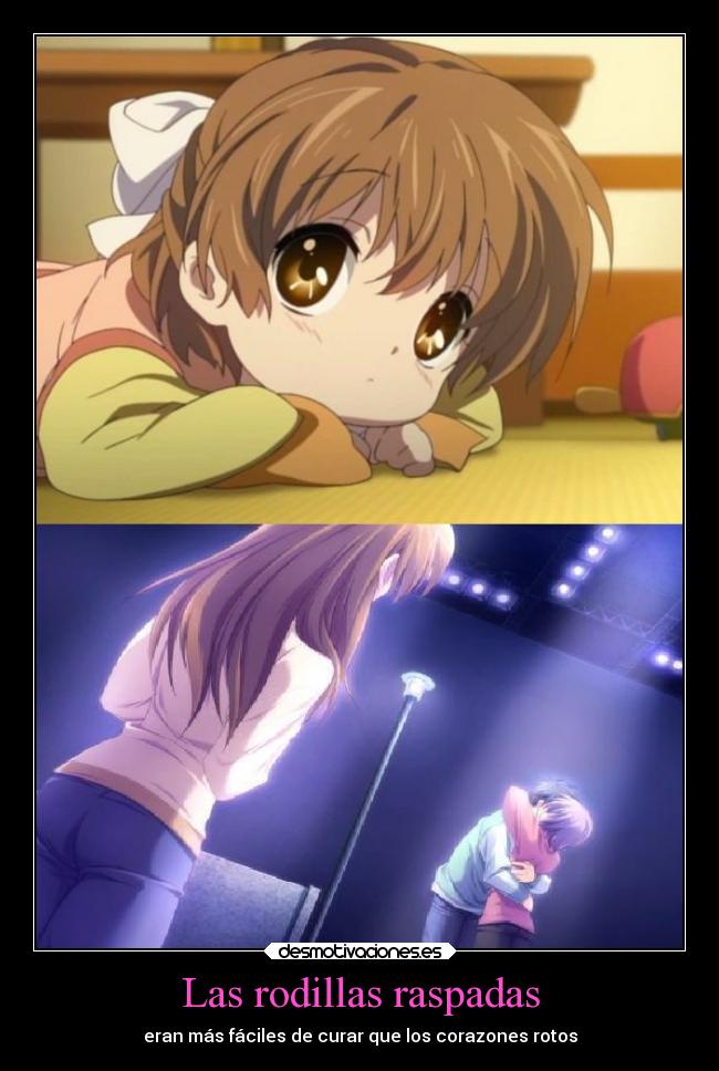 Las rodillas raspadas -