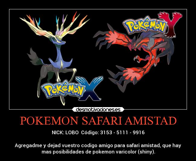 POKEMON SAFARI AMISTAD - 