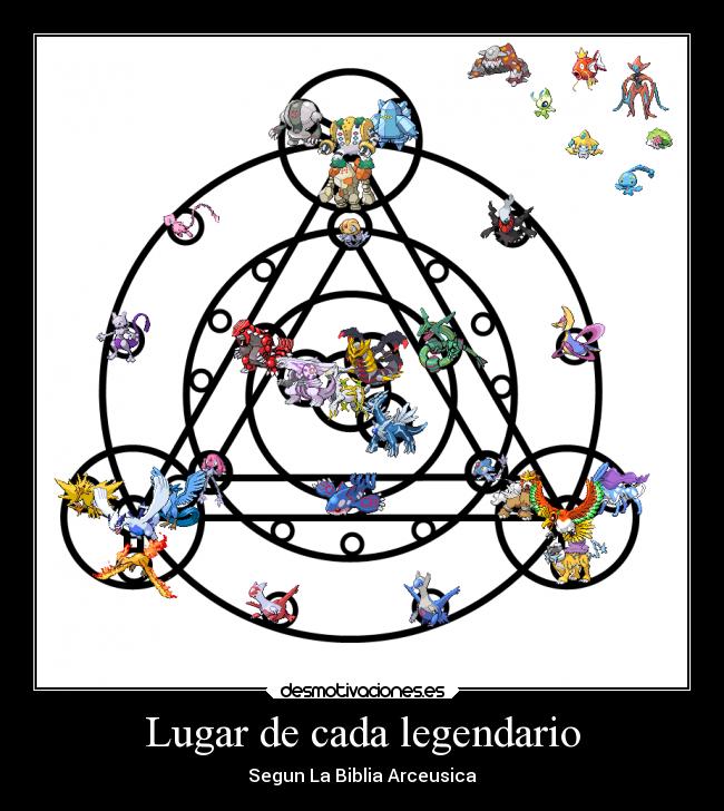 Lugar de cada legendario - 