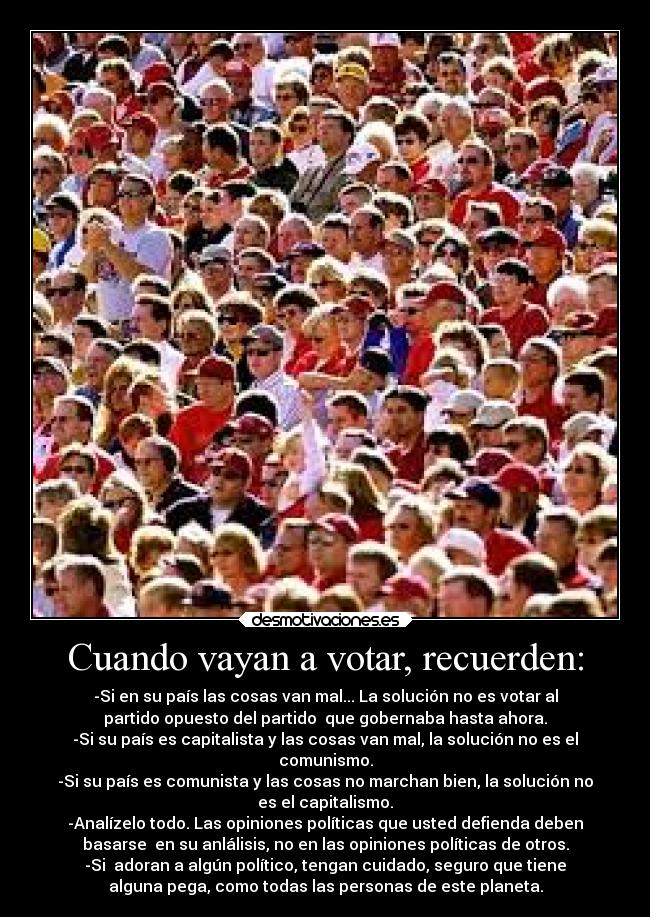 carteles politica problemas vida desmotivaciones