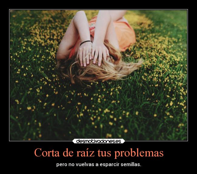 Corta de raíz tus problemas - 