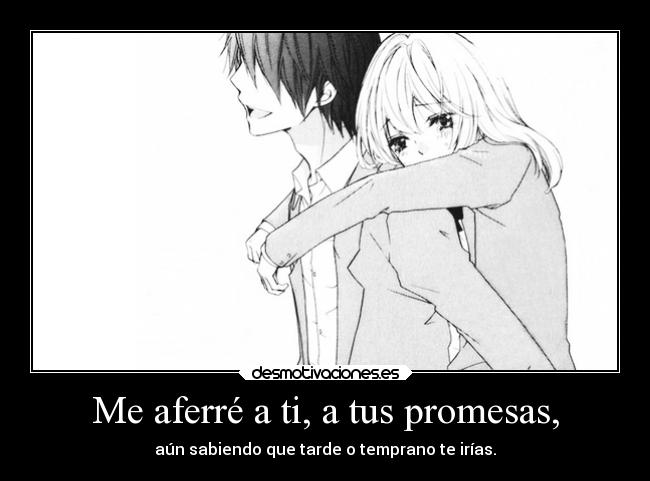 carteles promesas recuerdos tristeza dolor sexo amor anime manga shoujo soyunidiotatm matenmeantesdequedejecrias desmotivaciones