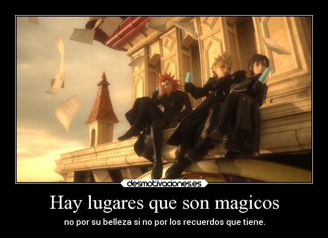 carteles recuerdos sentimientos videojuegos kingdomhearts lugares desmotivaciones