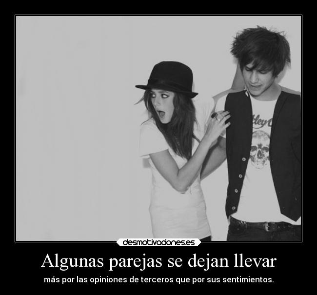 Algunas parejas se dejan llevar -