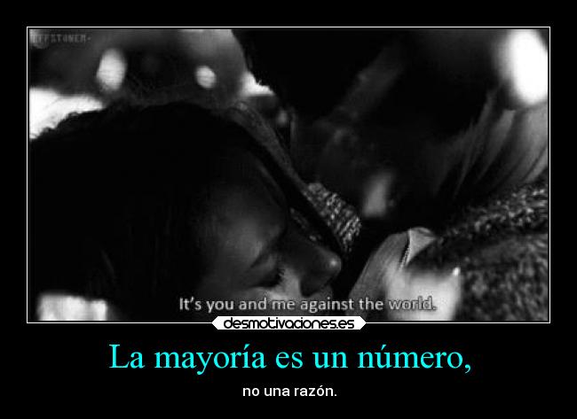 La mayoría es un número, - 