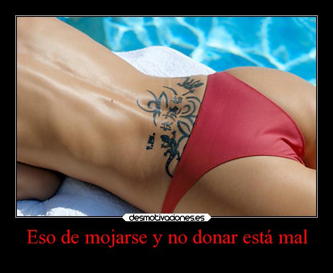 carteles sexo humor slipkdemon clandesplazado icebucketchallenge cubo hielo desafio mojarse bikini culo desmotivaciones