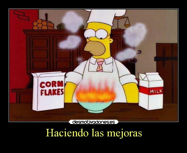 Haciendo las mejoras - 