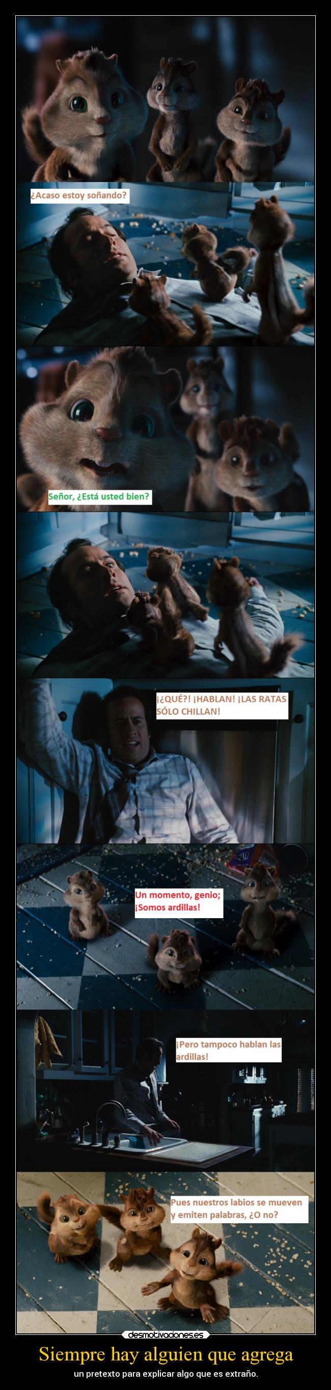 carteles sociedad cine alvin las ardillas simon teodoro dave agregar pretexto explicar ejercitodemar desmotivaciones