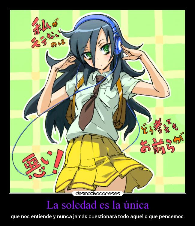 La soledad es la única - 