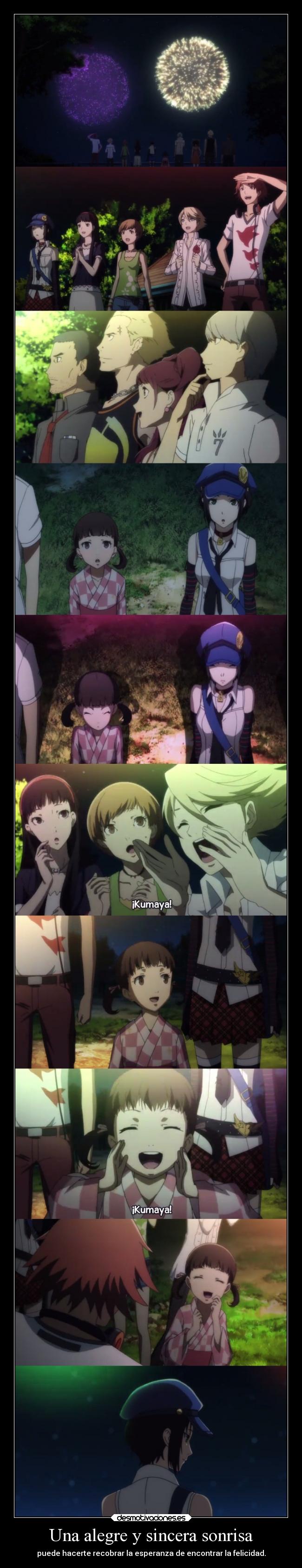 Una alegre y sincera sonrisa - 