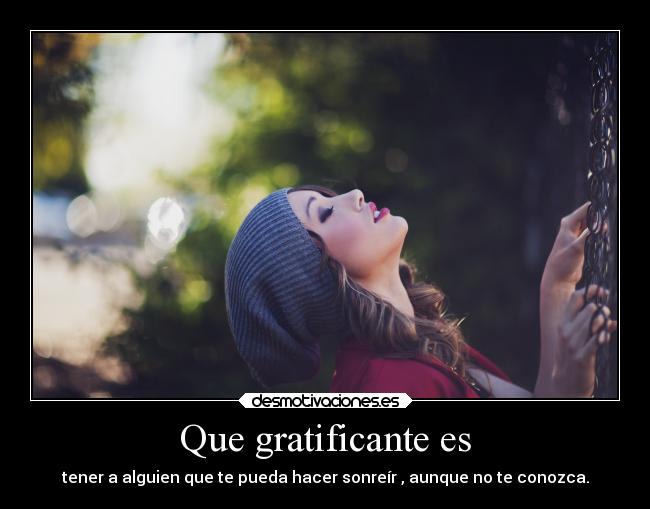 Que gratificante es - 