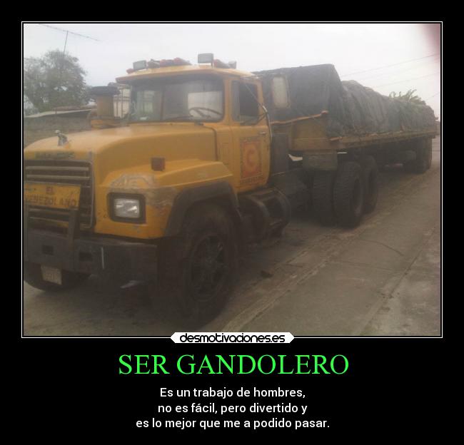 SER GANDOLERO -