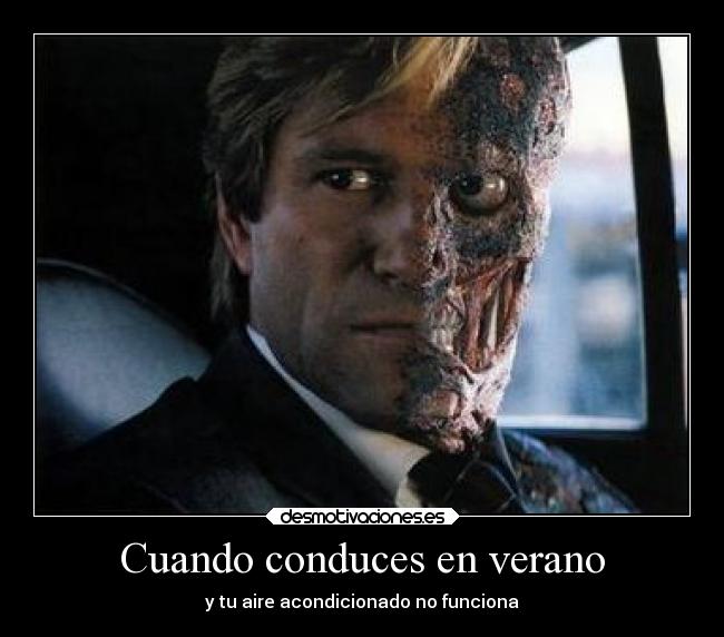 Cuando conduces en verano -