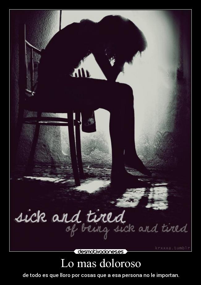 Lo mas doloroso - 