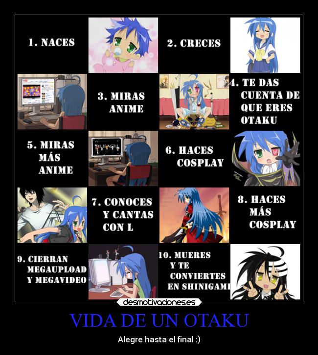 VIDA DE UN OTAKU - Alegre hasta el final :)