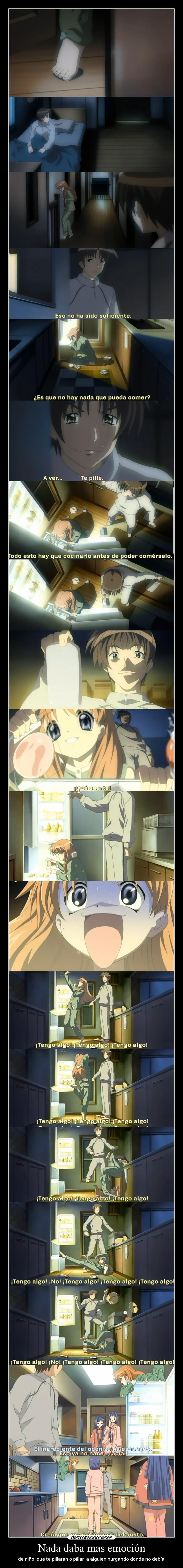 carteles vida anime nino hurgar buscar deber ser estar prohibido emocion susto raptorhunters desmotivaciones