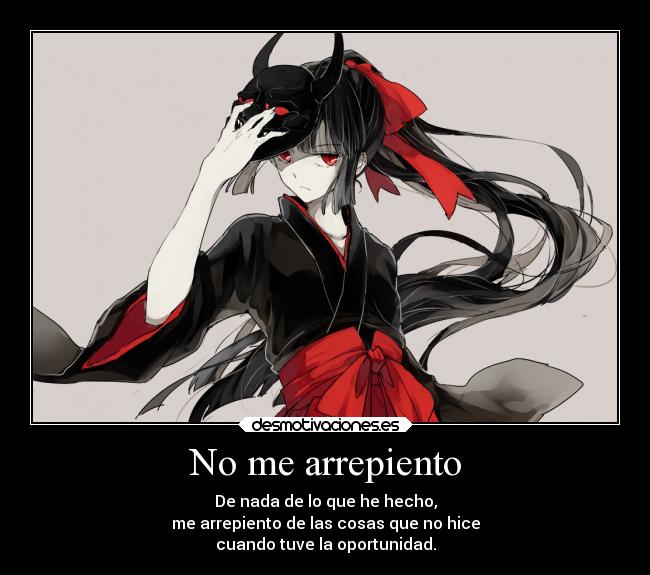 No me arrepiento - 