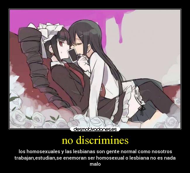 no discrimines -