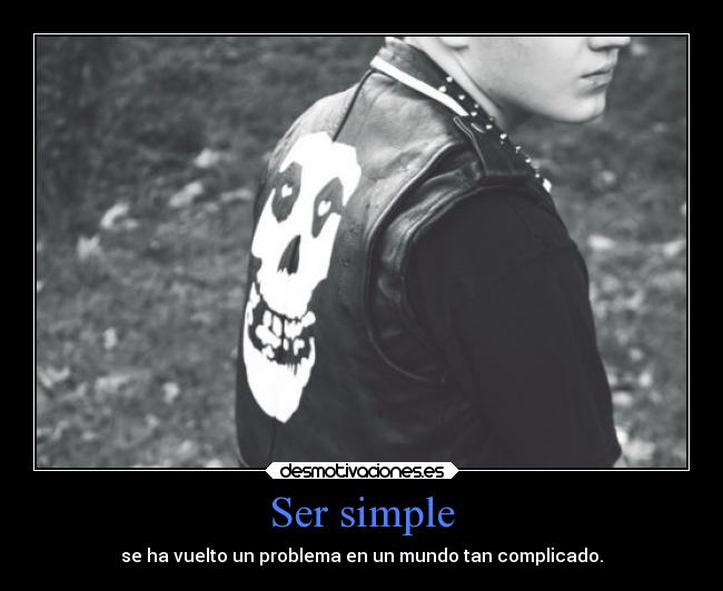 Ser simple - 